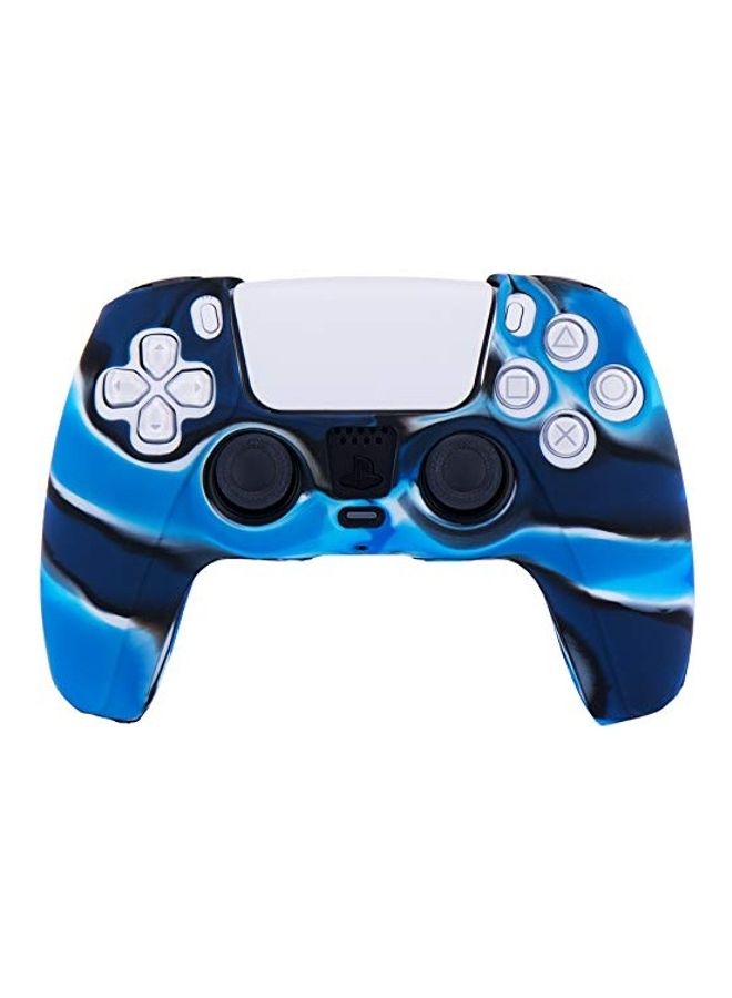 Silicone Cover Skin Case For Sony PS5 Controller With Thumb Grips - Image 1