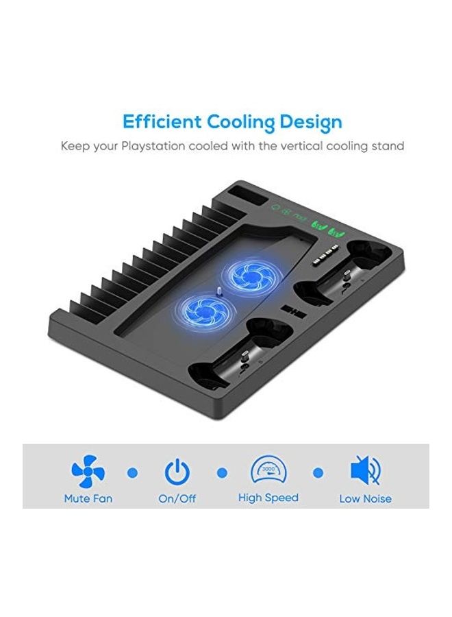 Generic Vertical Stand With Cooling Fan For PS5 Console - wireless  - Image 3