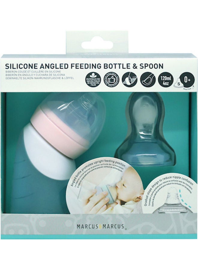 Marcus & Marcus Silicone Feeding Bottle And Dispensing Spoon Set - Image 1
