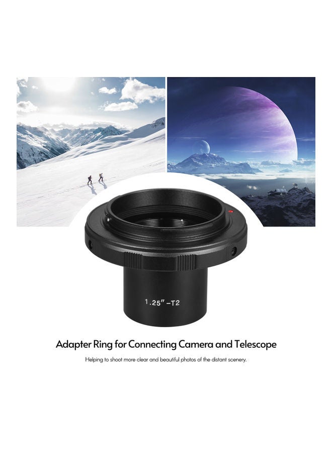 1.25-T2 Camera Telescope Adapter Ring For Nikon DSLR Camera Black  - Image 5