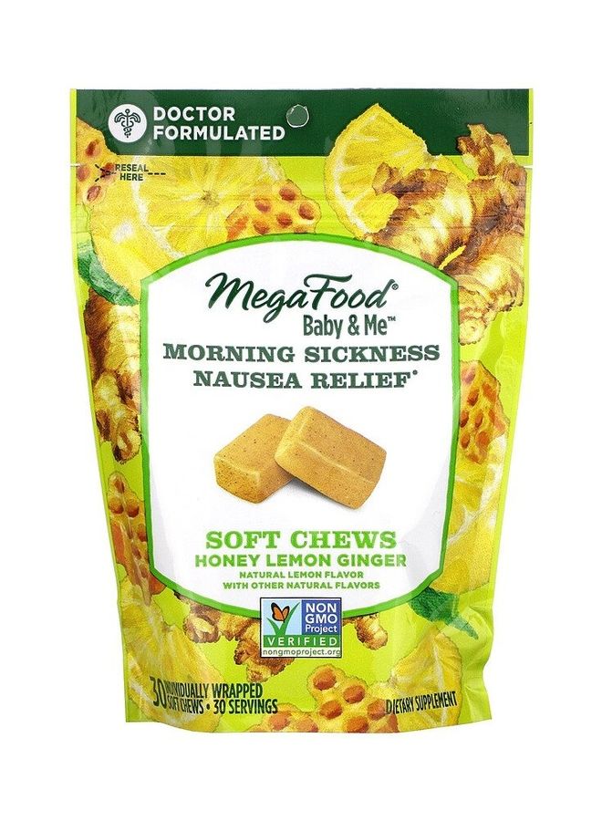 MegaFood Morning Sickness Nausea Relief - Honey Lemon Ginger - Image 1