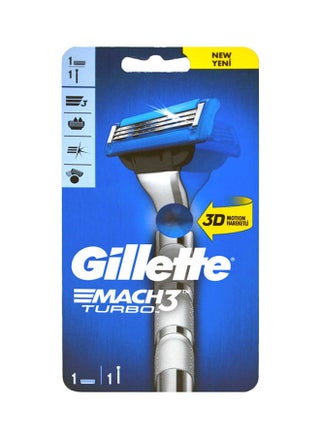 Mach3 Turbo Shaving Razor 1 Up 3D Multicolour - v1627423022/N49531178A_1