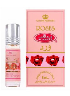 Al Rehab 6-Piece Roses Concentrated Perfume 6ml 