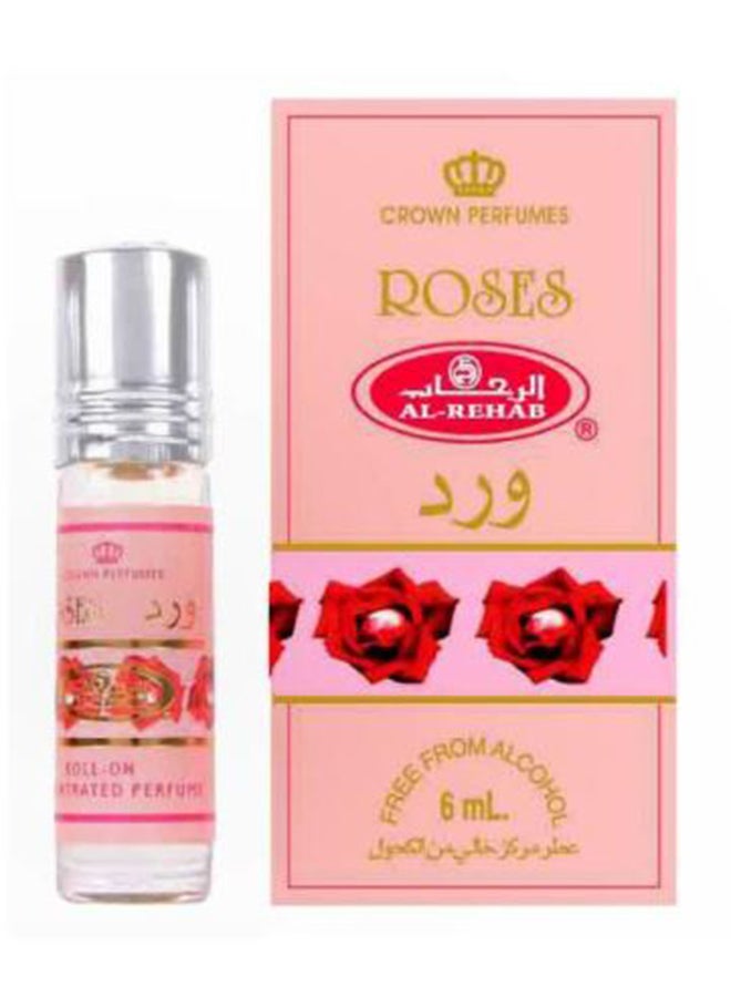 Al Rehab 6-Piece Roses Concentrated Perfume 6ml 