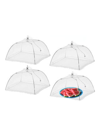 4-Piece Pop-Up Mesh Food Cover Set White 17x17x9inch - v1627451816/N49545612A_1