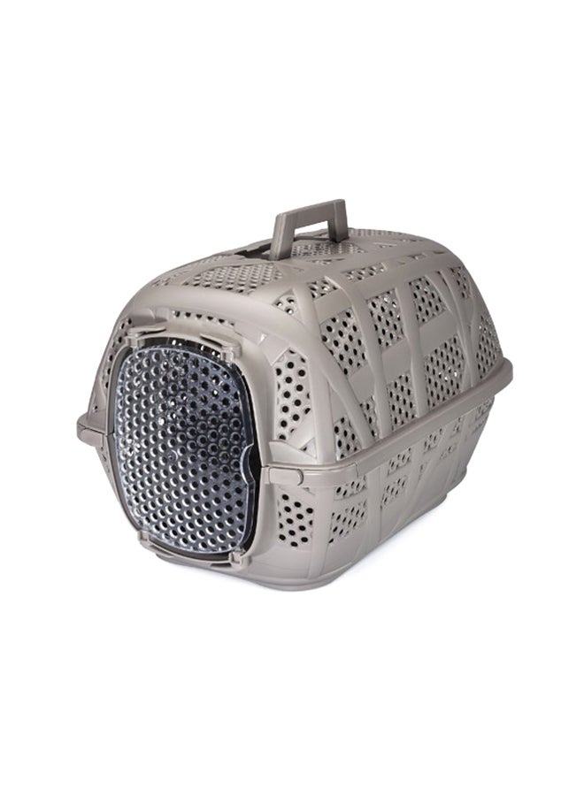 آي ماك صندوق لحمل الحيوانات الأليفة مقاس 48.5 × 34 × 32 سم رمادي