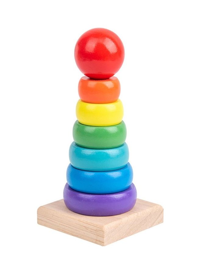 Number Cognition Wooden Ring Toy - Image 1