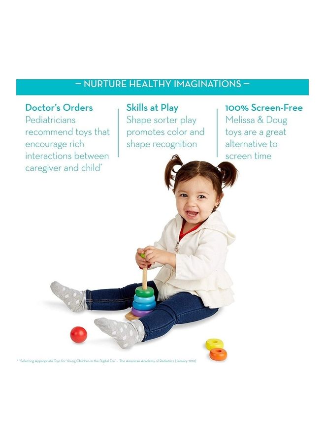 Number Cognition Wooden Ring Toy - Image 3