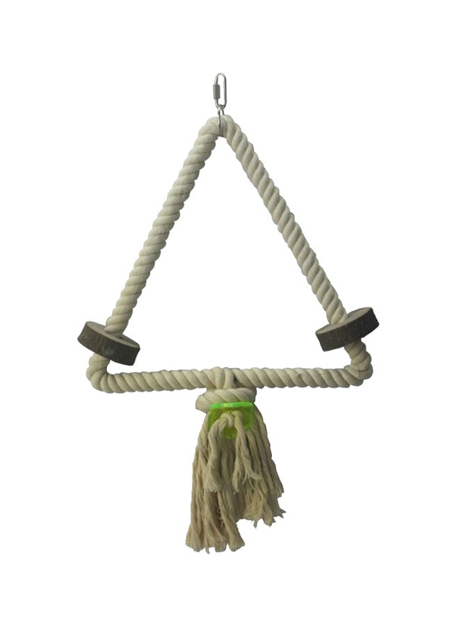 Triangular Hanging Bird Toy Multicolor