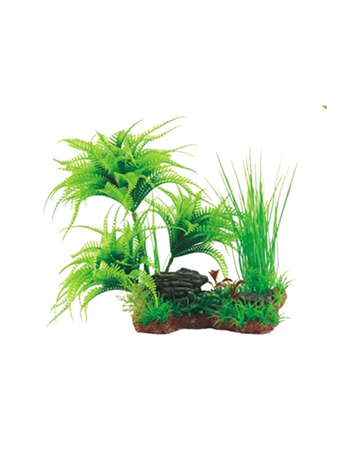 نبات صناعي لتزيين حوض السمك أخضر