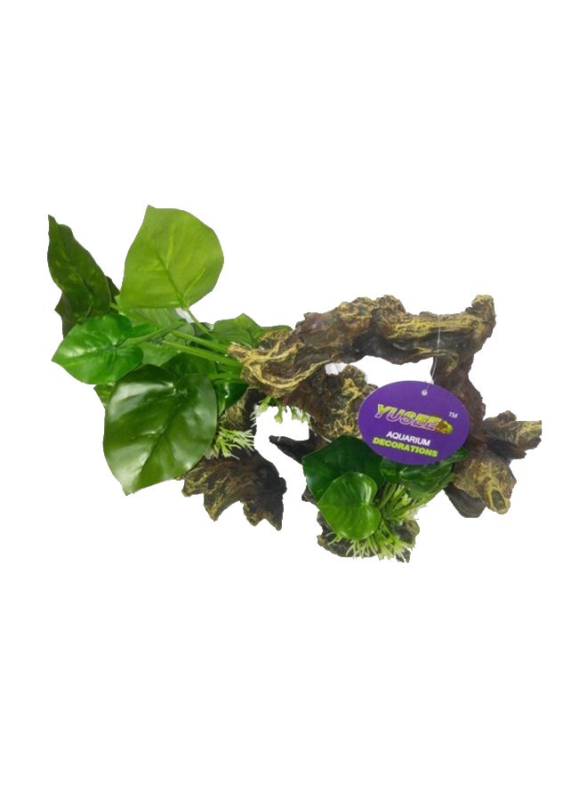 نبات صناعي لتزيين حوض الأسماك أخضر