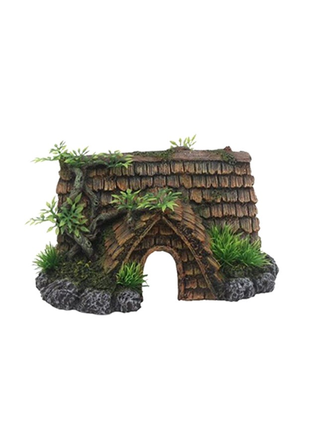 نبات صناعي لتزيين حوض الأسماك بني