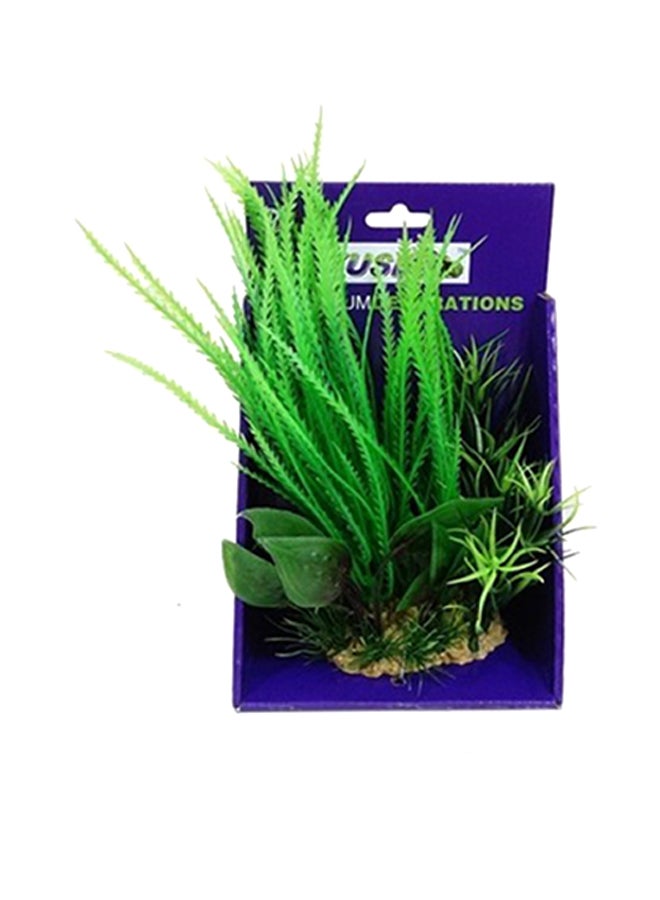 Aquarium Decoration  Artificial Plant Green