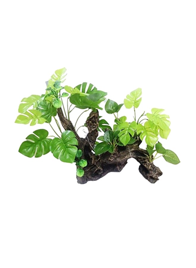نبات صناعي لتزيين حوض الأسماك أخضر