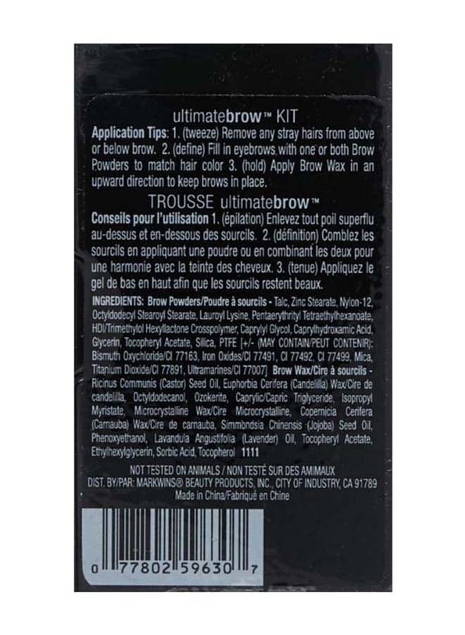 Wet N Wild - Ultimate Brow Kit 2.5 G E963 Ash Brown - Image 1