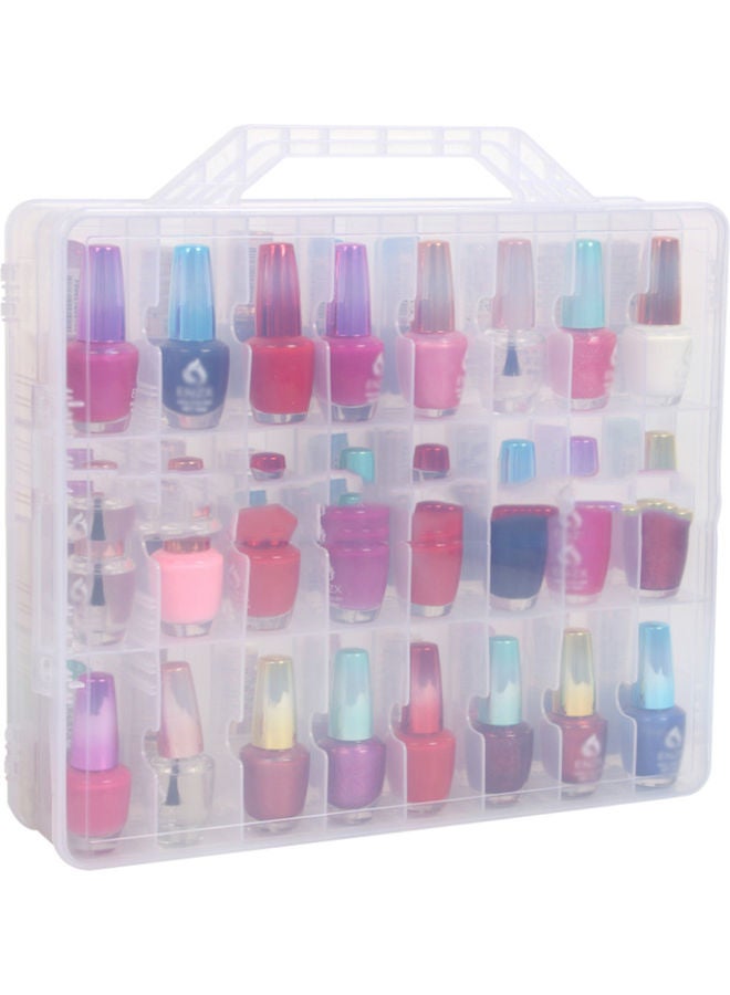 48-Grids Nail Glue Caddy Holder Box Clear - Image 1