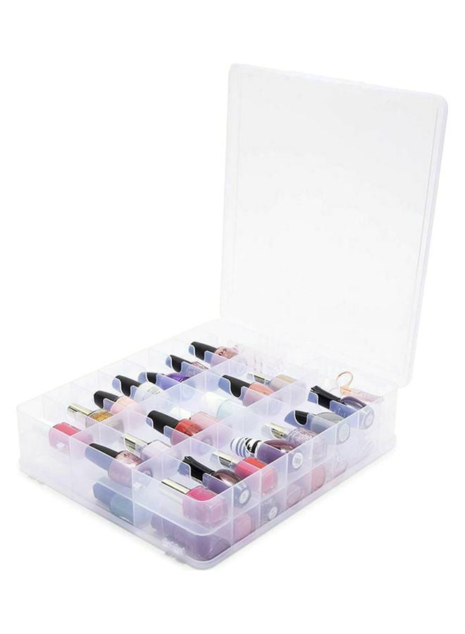 48-Grids Nail Glue Caddy Holder Box Clear - Image 2