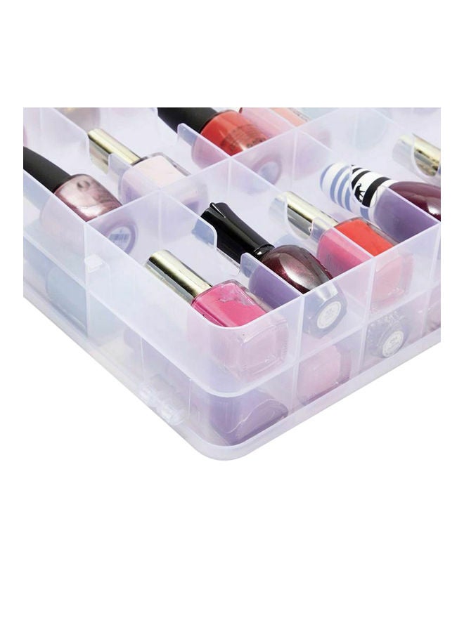 48-Grids Nail Glue Caddy Holder Box Clear - Image 3