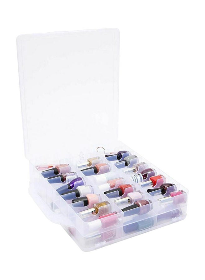 48-Grids Nail Glue Caddy Holder Box Clear - Image 4