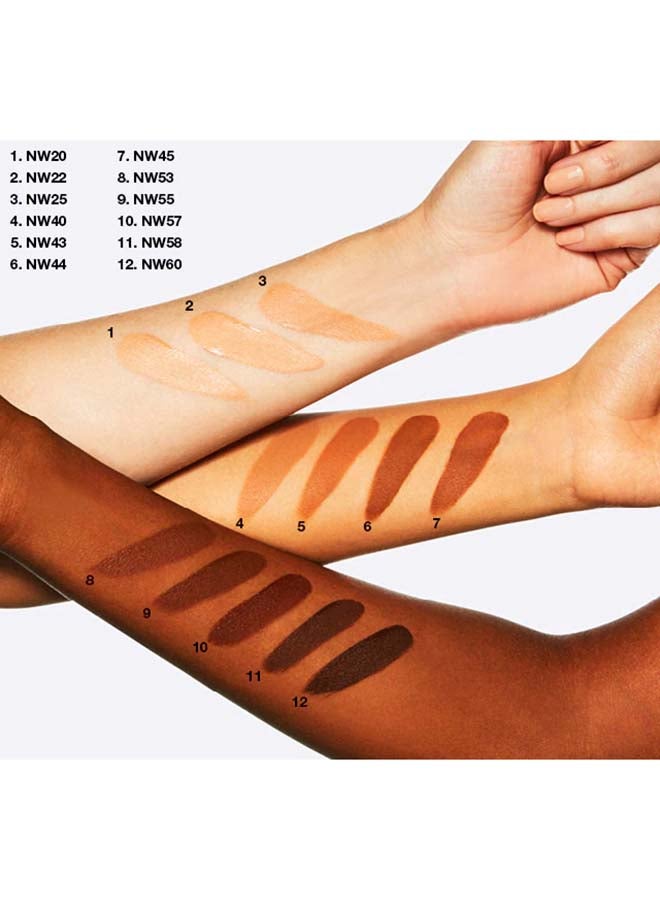 ماك كريم أساس أستوديو فكس السائل بعامل وقاية من الشمس 15 NW45 - Image 5