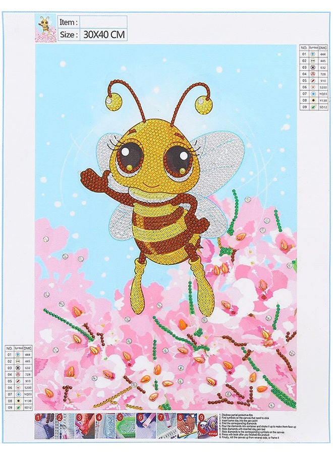 Generic - Honey Bee Pattern DIY 5D Diamond Wall Decor Multicolor - Image 1