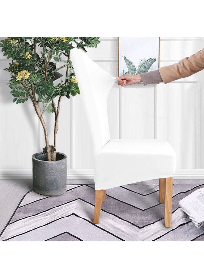 Generic 4-Piece Dining Chair Cover White  - Image 2
