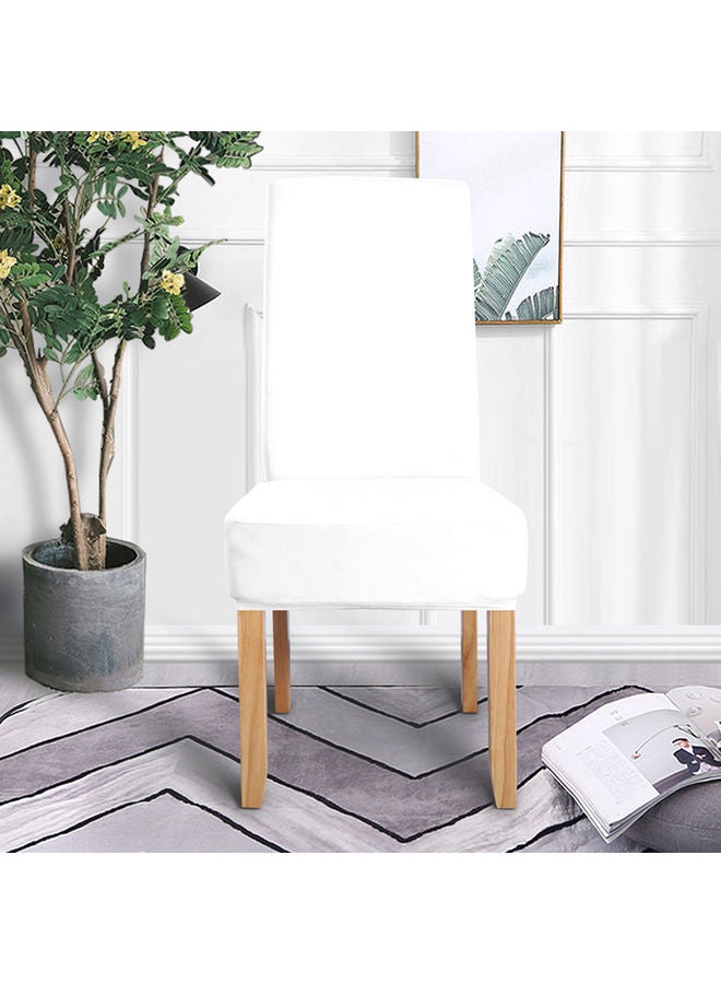 Generic 4-Piece Dining Chair Cover White  - Image 3