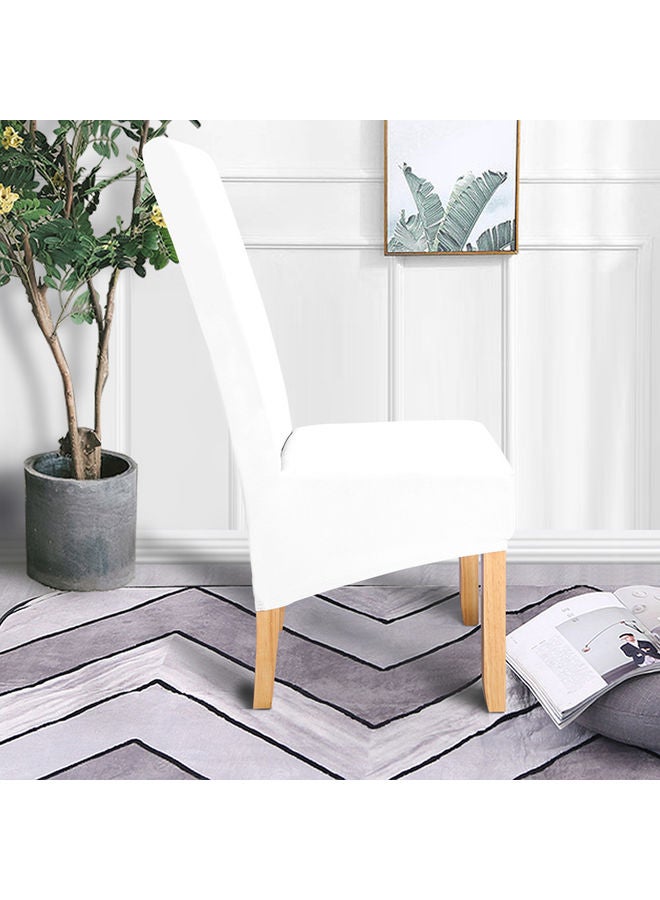 Generic 4-Piece Dining Chair Cover White  - Image 4