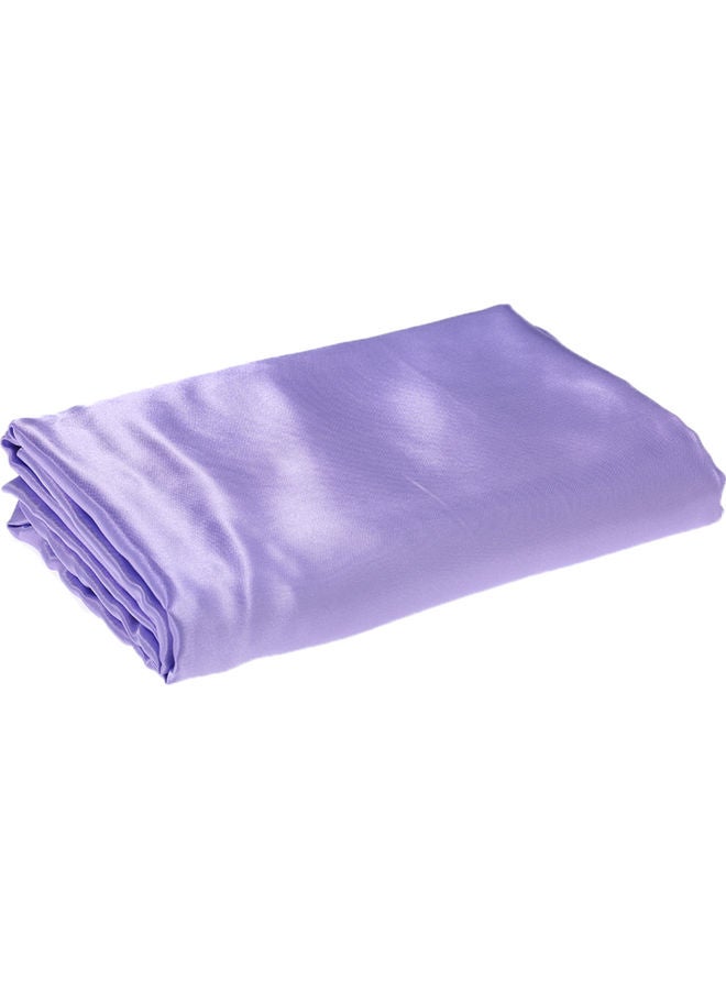 Generic Soft Silk Fitted Elastic Bed Cover purple  - Image 3