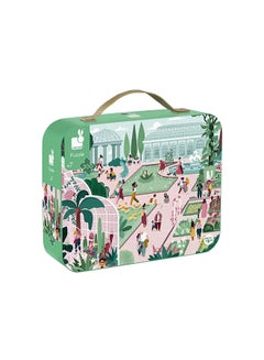 200-Pieces Botanical Garden Educational Game Children’s Puzzle With Carry Case With Handle , Suitable for Ages 7 and Up 50cm