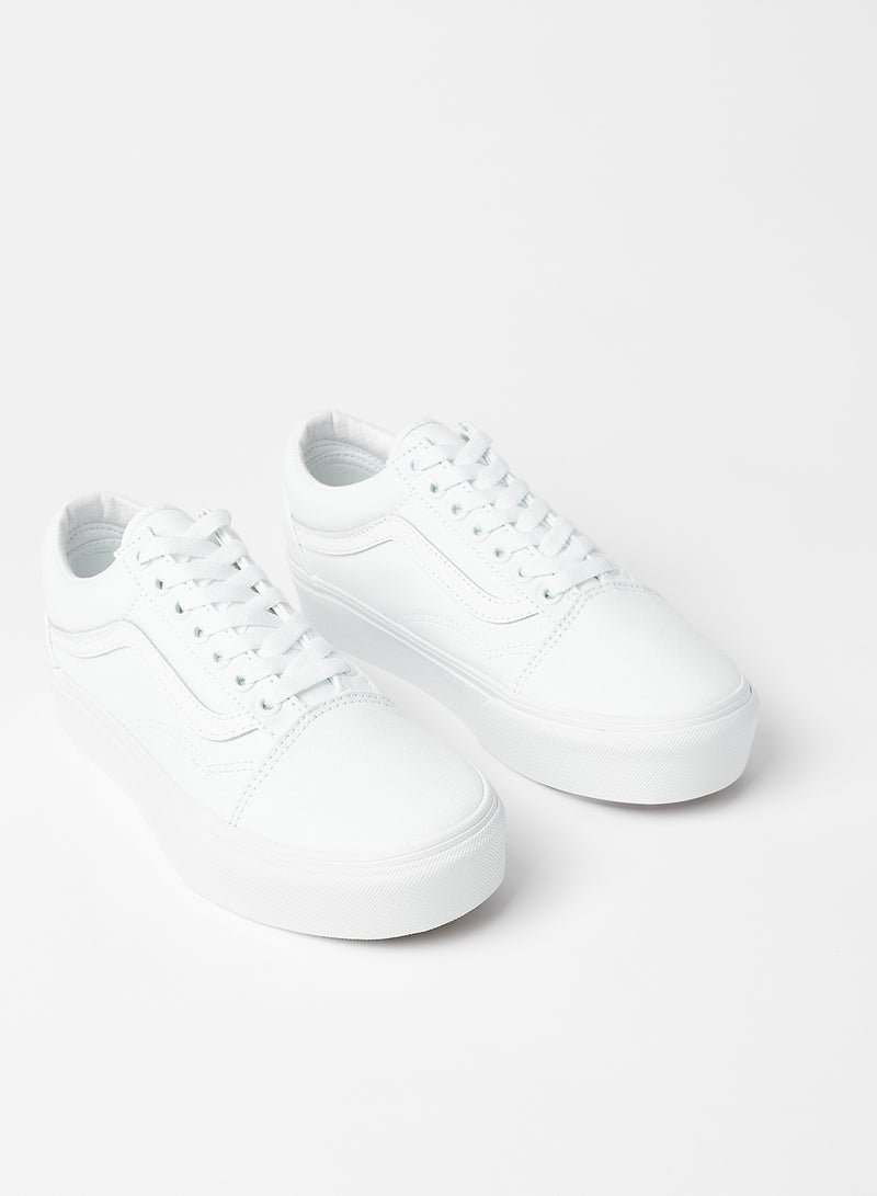 VANS Old Skool Platform Sneakers White  - Image 2