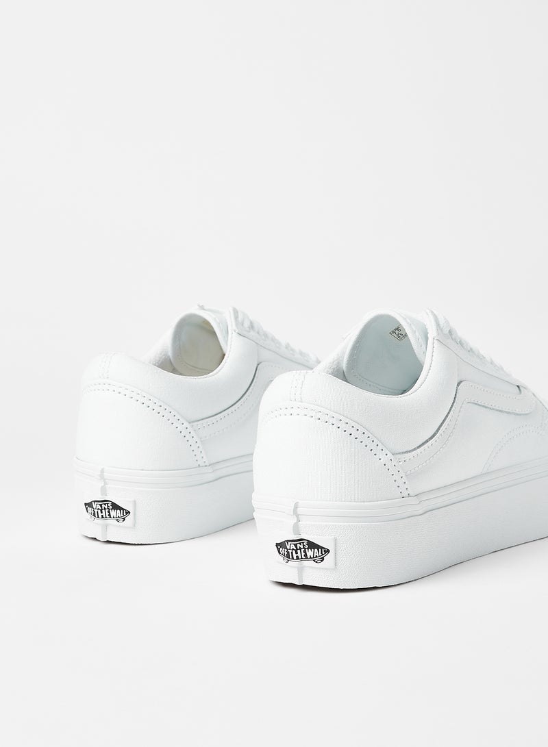 VANS Old Skool Platform Sneakers White  - Image 3