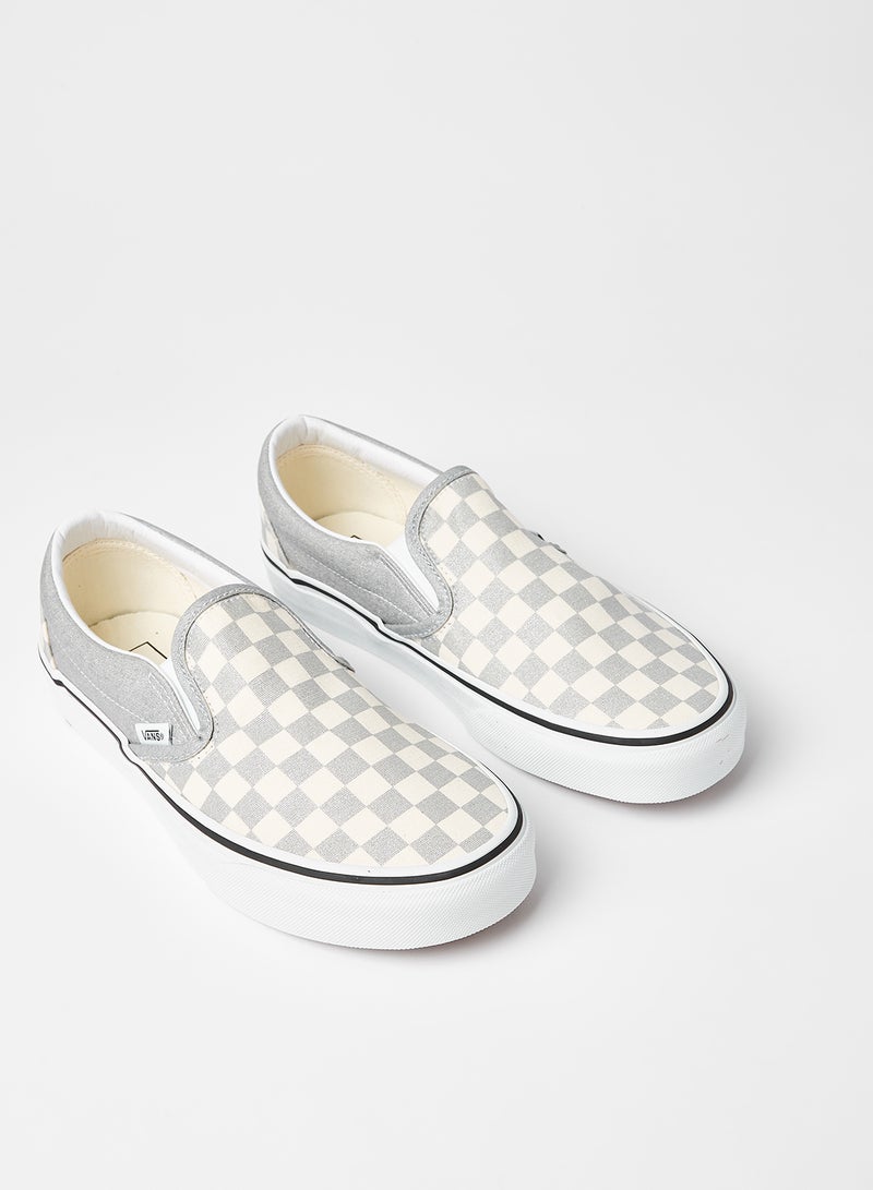 Classic Checkerboard Slip-On Grey