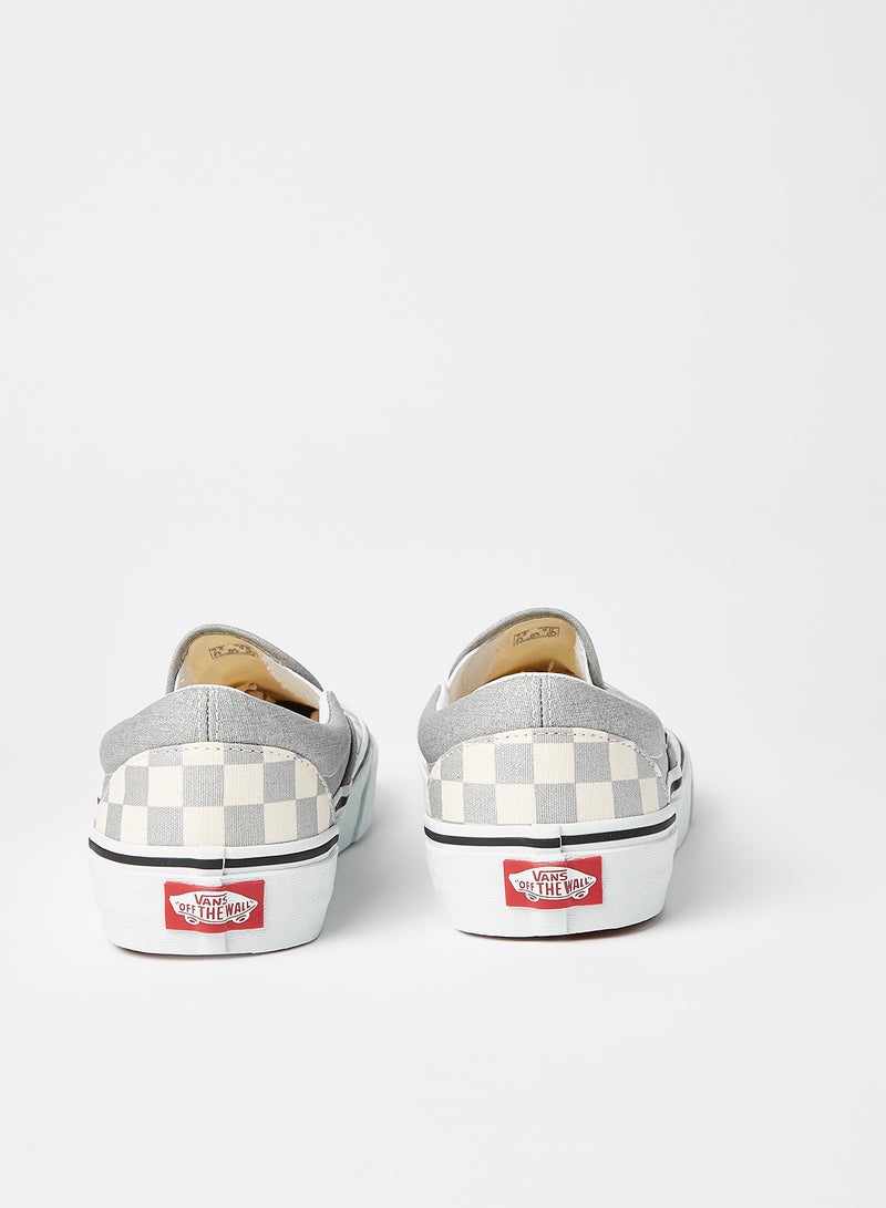 Classic Checkerboard Slip-On Grey