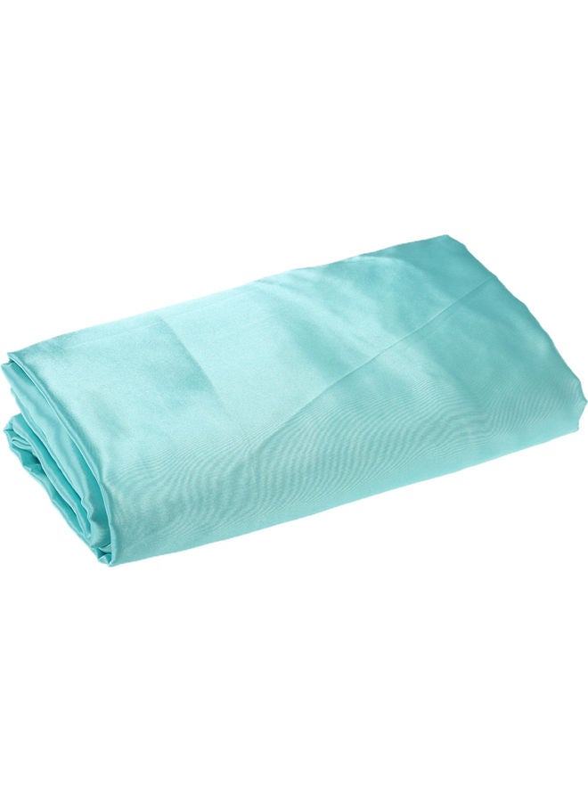 Generic Soft Silk Fitted Elastic Bed Cover Green  - Image 2