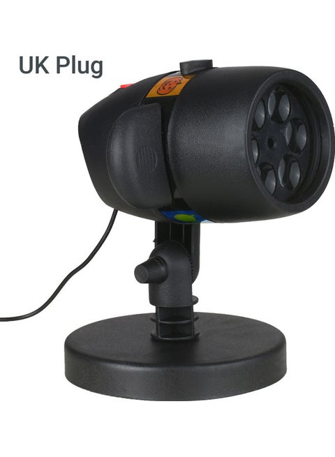 LED  Lights Projector With 12 Pattern Slides Black