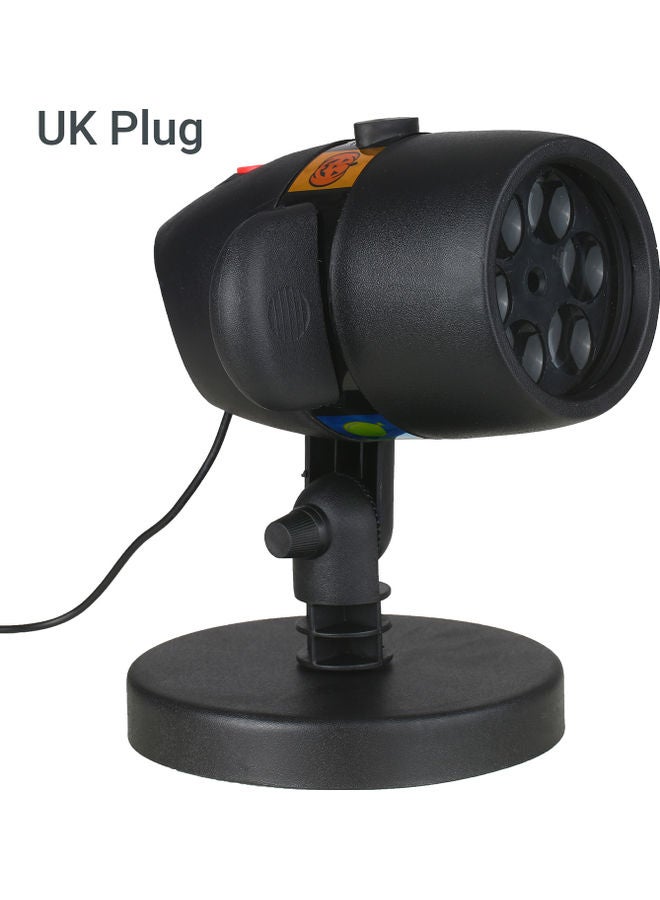 LED  Lights Projector With 12 Pattern Slides Black