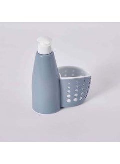 Home Box Agace Soap Dispenser With Holder Grey/White 19x16x7cm  - Image 1