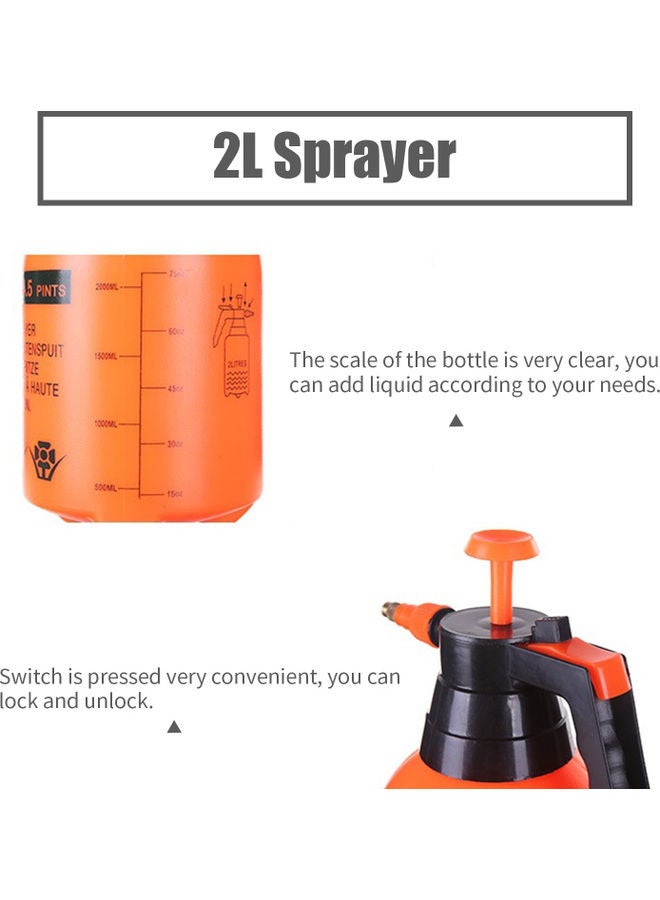 Generic Pressurized Plant Water Mister Sprayer Bottle Orange 31.00x13.00x15.00cm - Image 3