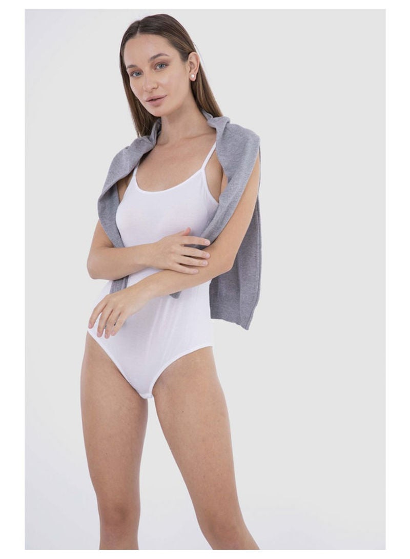 Carina Body Suit Cami White  - Image 1