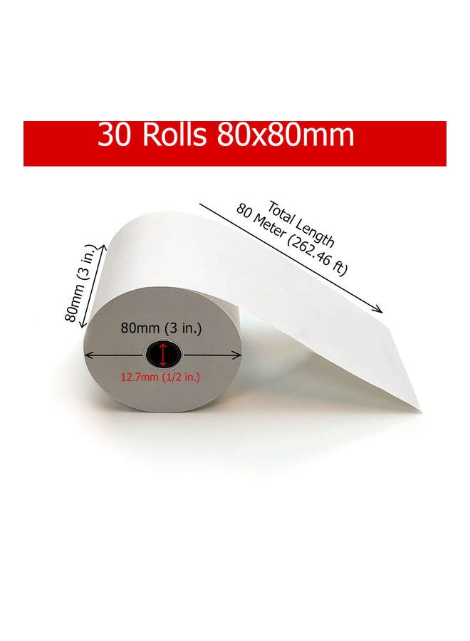 Oscar - Set Of 30 Thermal POS Paper Rolls - Image 1