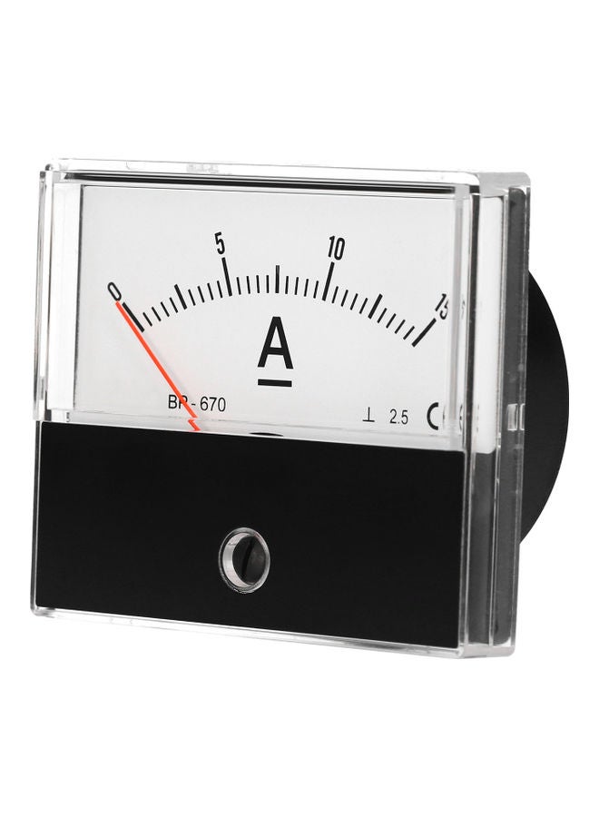 Analog Current Panel Meter Ammeter Black/White - Image 5