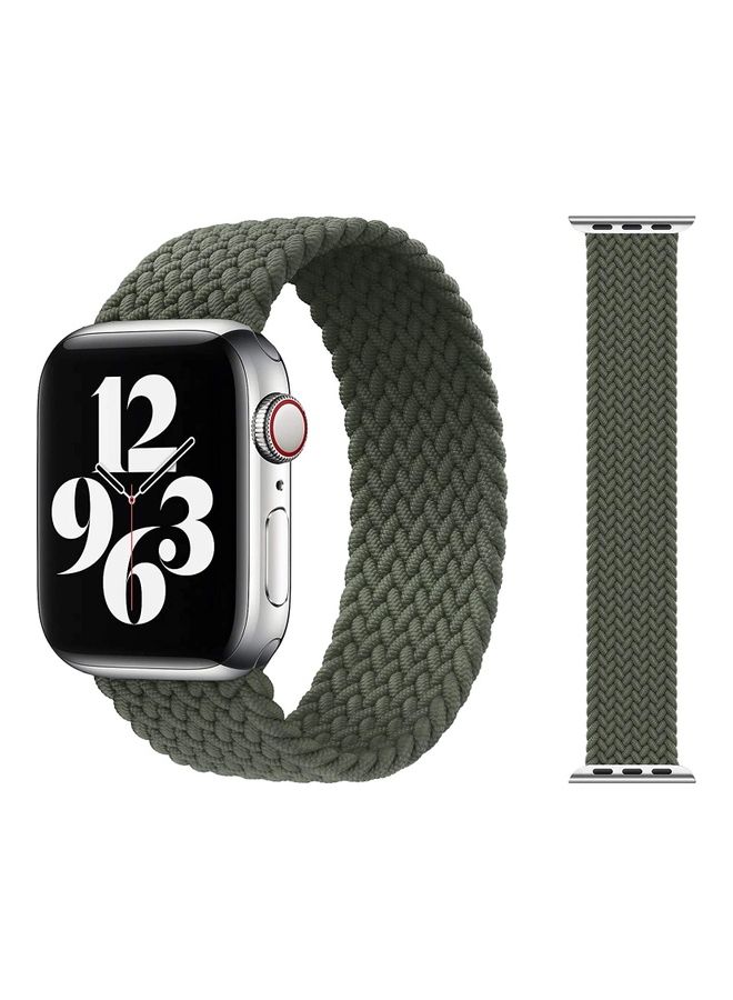 Braided Solo Loop Replacement For Apple Watch Strap Grey