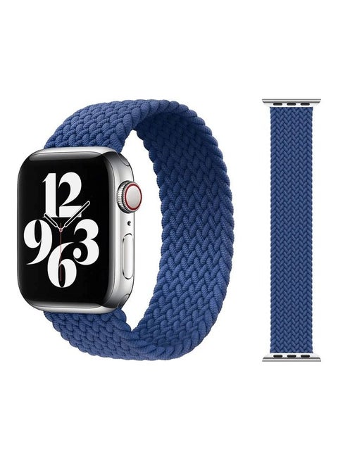 Braided Solo Loop Replacement For Apple Watch Strap Blue