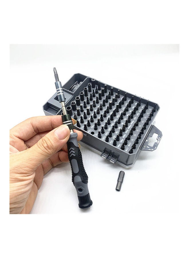 Generic Screwdriver And 115-Piece Bit Set Grey  - Image 5