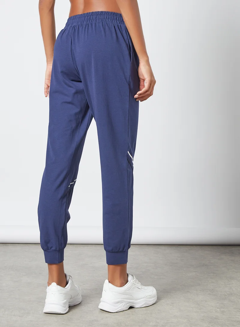 zivame Activewear Knee Tape Sweatpants Blue