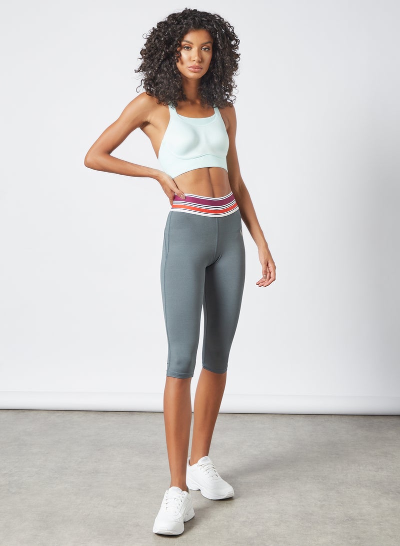 zivame - Activewear Capri Tights Grey - Image 1
