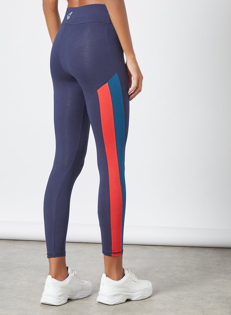 zivame Activewear Colorblock Tights Blue  - Image 4