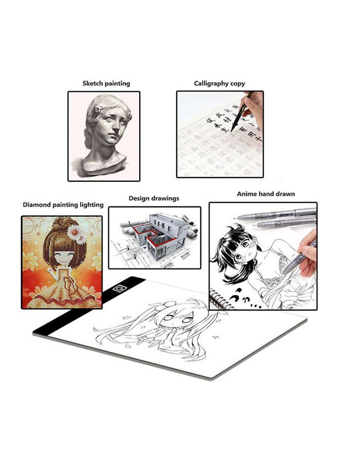 Electric USB LED Light Drawing Board White  - Image 3