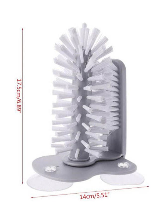 Tea Glass Cleaning Brush Mug Glass Brush Bottle Water Coffee Cup Cleaner Cup Handless Sucker Bottle Clean Brush Kitchen Tool Grey - Image 2